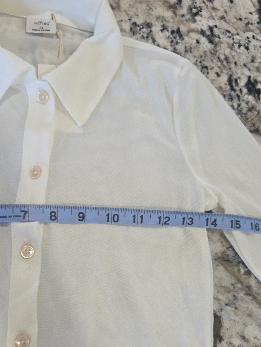 Wilfred Moscato Mesh Button-Front Shirt - Picture 4 of 5